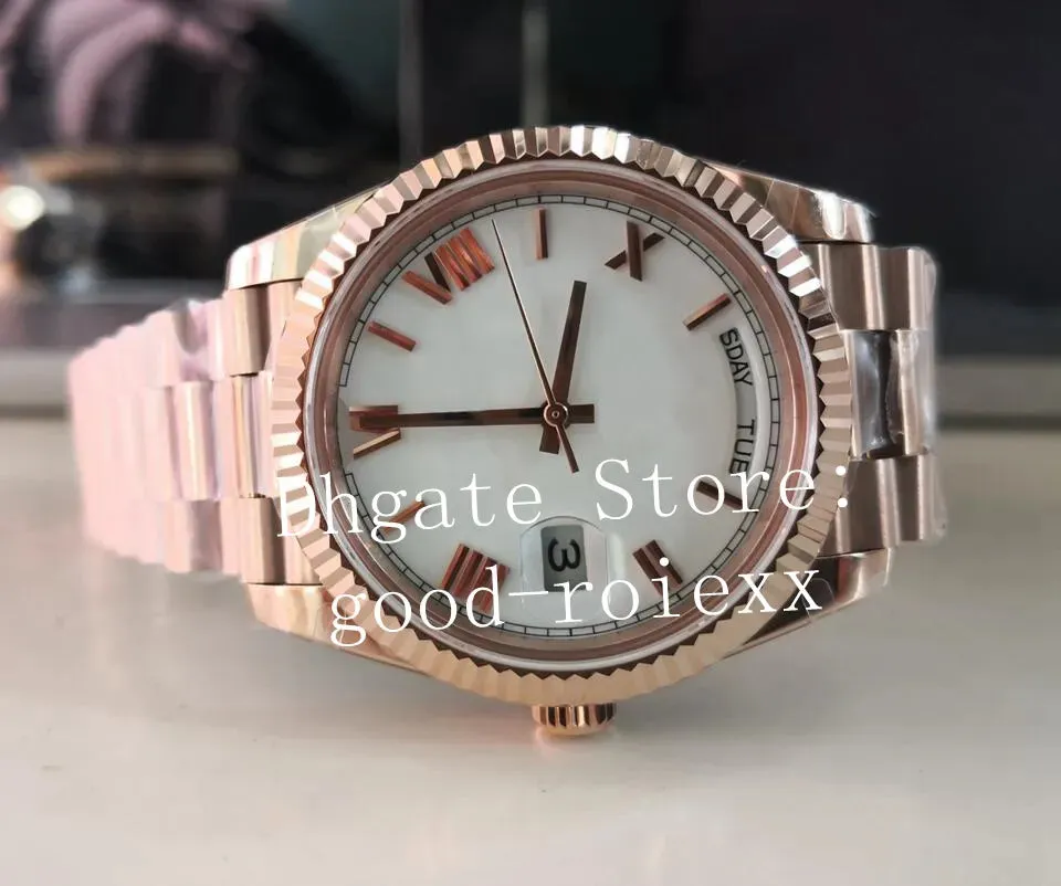 7 Colour Mens Watches Men Watch Bpf Green Brown Champagne White Automatic 2813 Movement BP Everose Time Day Date Rose Gold Crystal Chocolate Factory Wristwatches