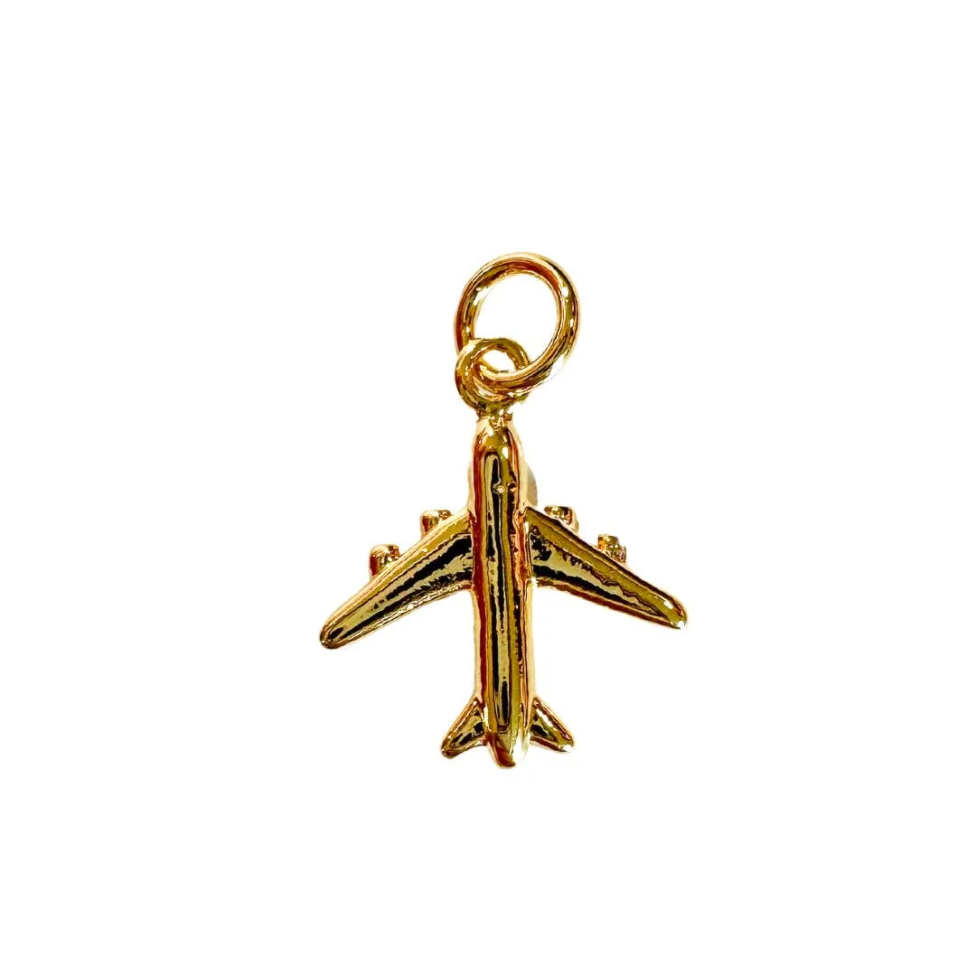 Airplane Charm For Charm Necklace & Bracelet