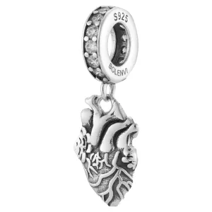 Anatomical Heart Organ Dangle Pendant Charm