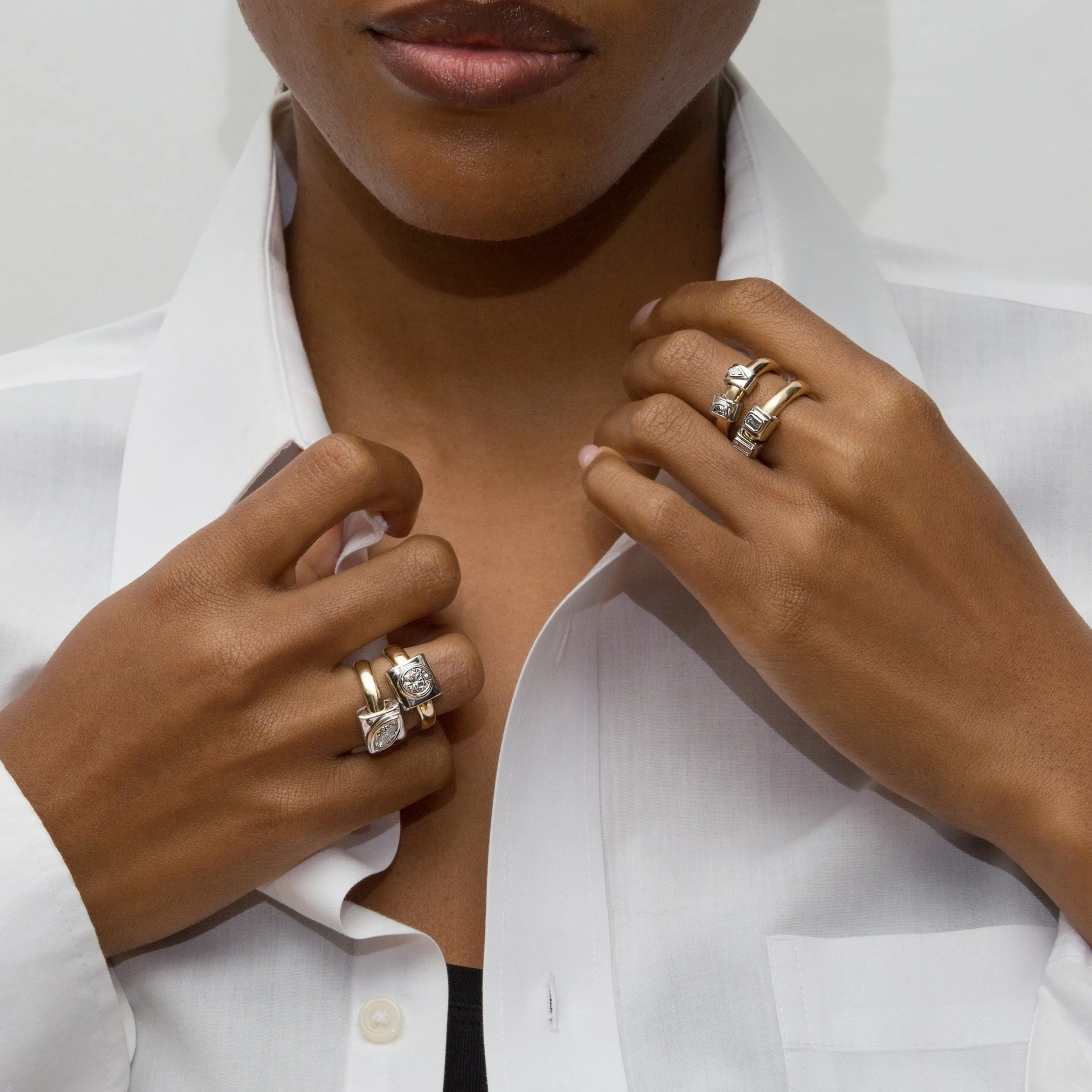 Ando Brilliant Bezel Wrap Ring