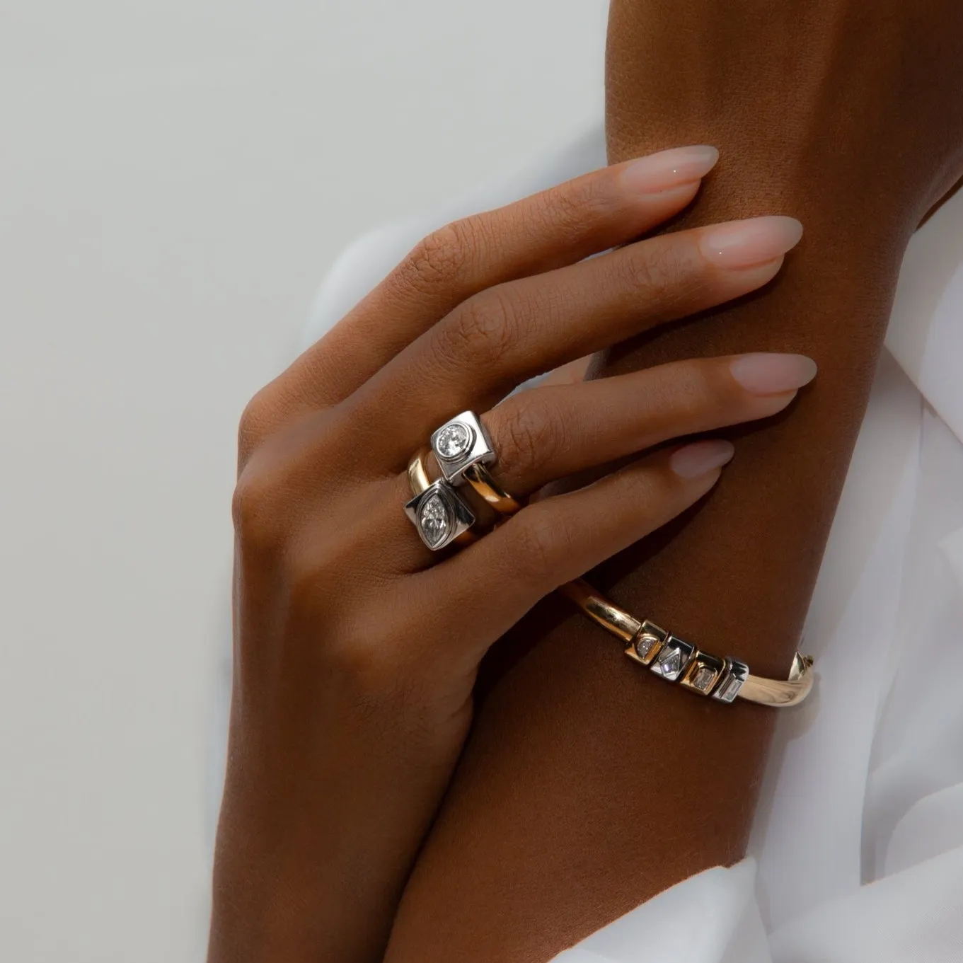 Ando Brilliant Bezel Wrap Ring