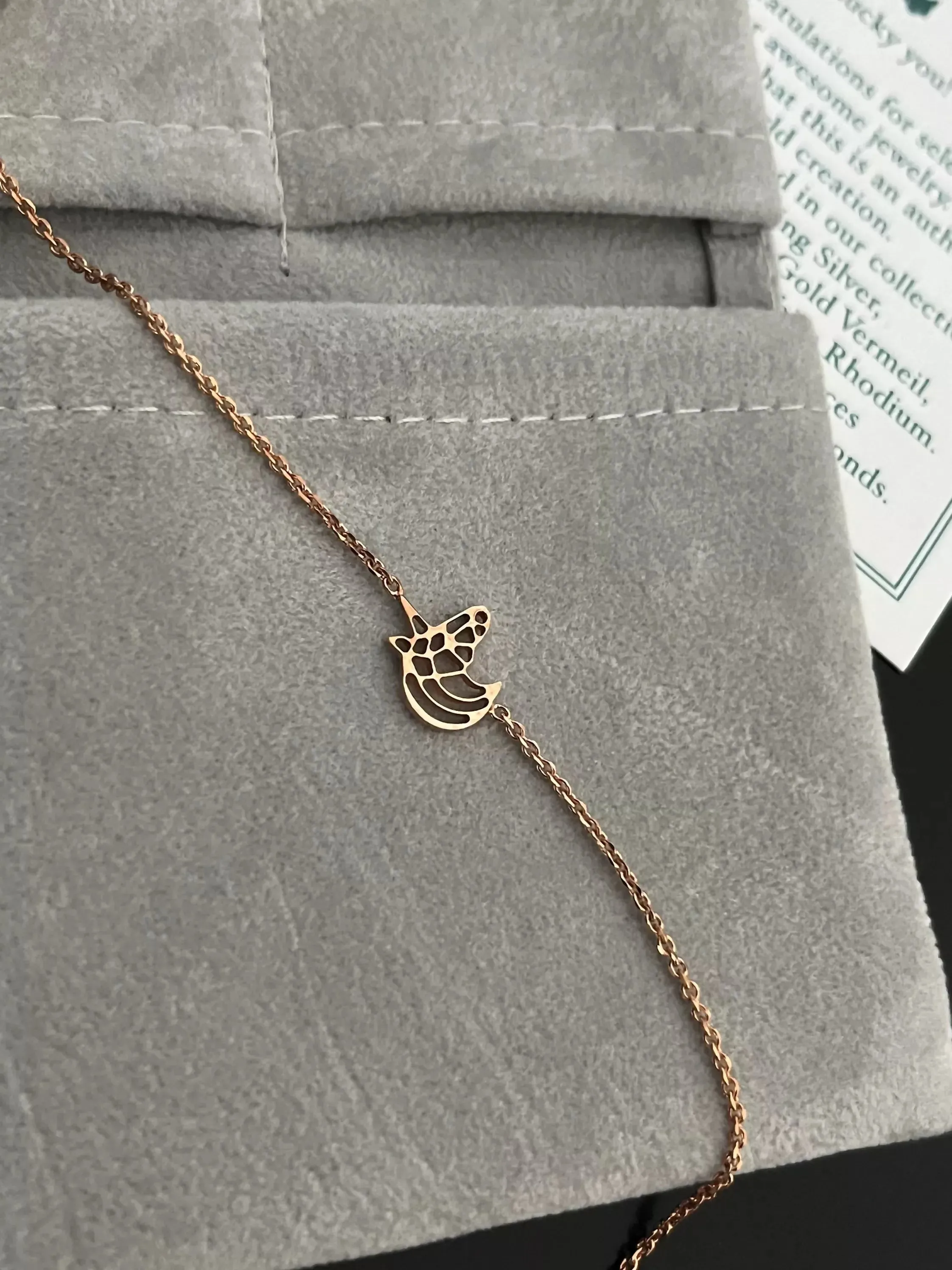 Animal Charm Bracelets: Bulldog, Bunny, Mouse, Unicorn / Silver and/or 18k Rose Gold Plated / Filigree Collection - Stackable!