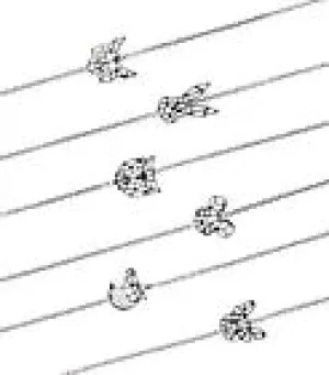 Animal Charm Bracelets: Bulldog, Bunny, Mouse, Unicorn / Silver and/or 18k Rose Gold Plated / Filigree Collection - Stackable!