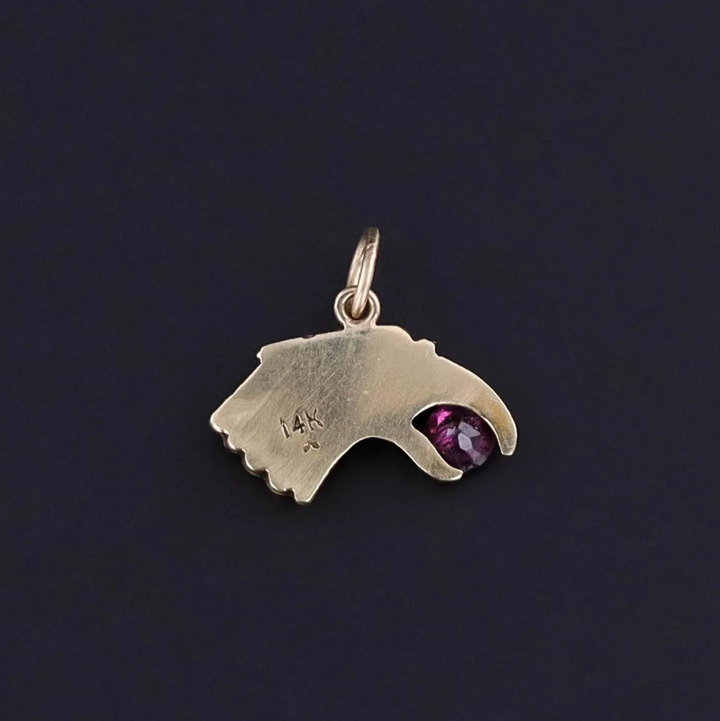 Antique Eagle Charm of 14k Gold