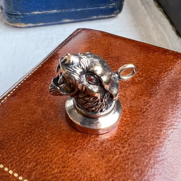 Antique Lion Fob