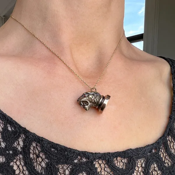 Antique Lion Fob