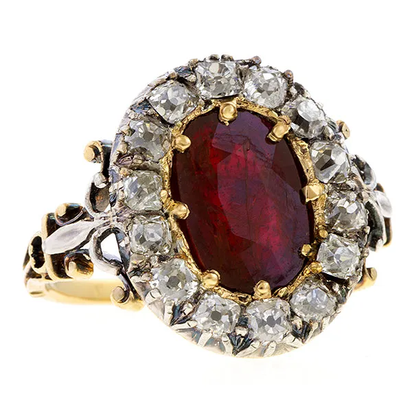 Antique Ruby & Diamond Ring
