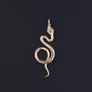 Antique Snake Pendant of 18k Gold