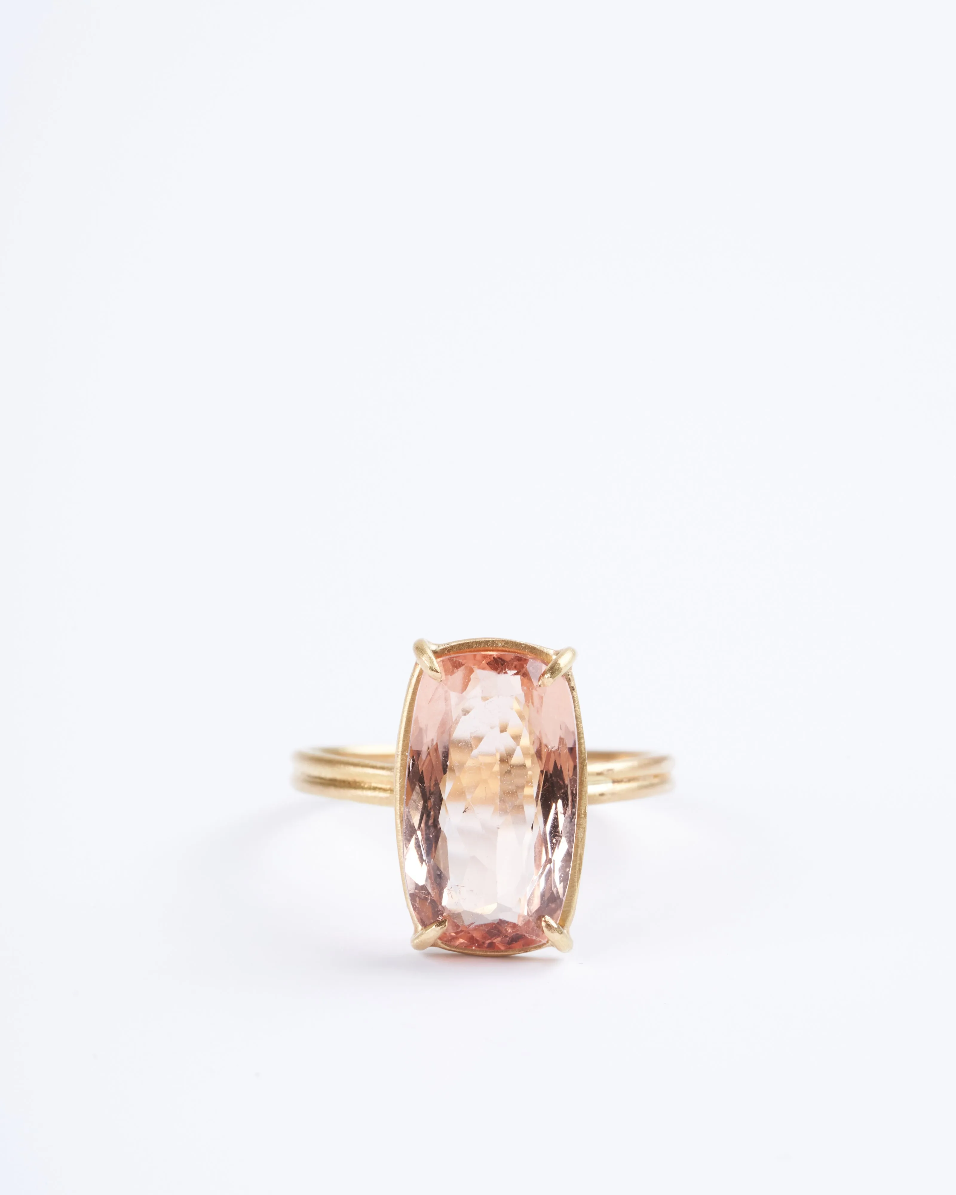 apricot tourmaline ring