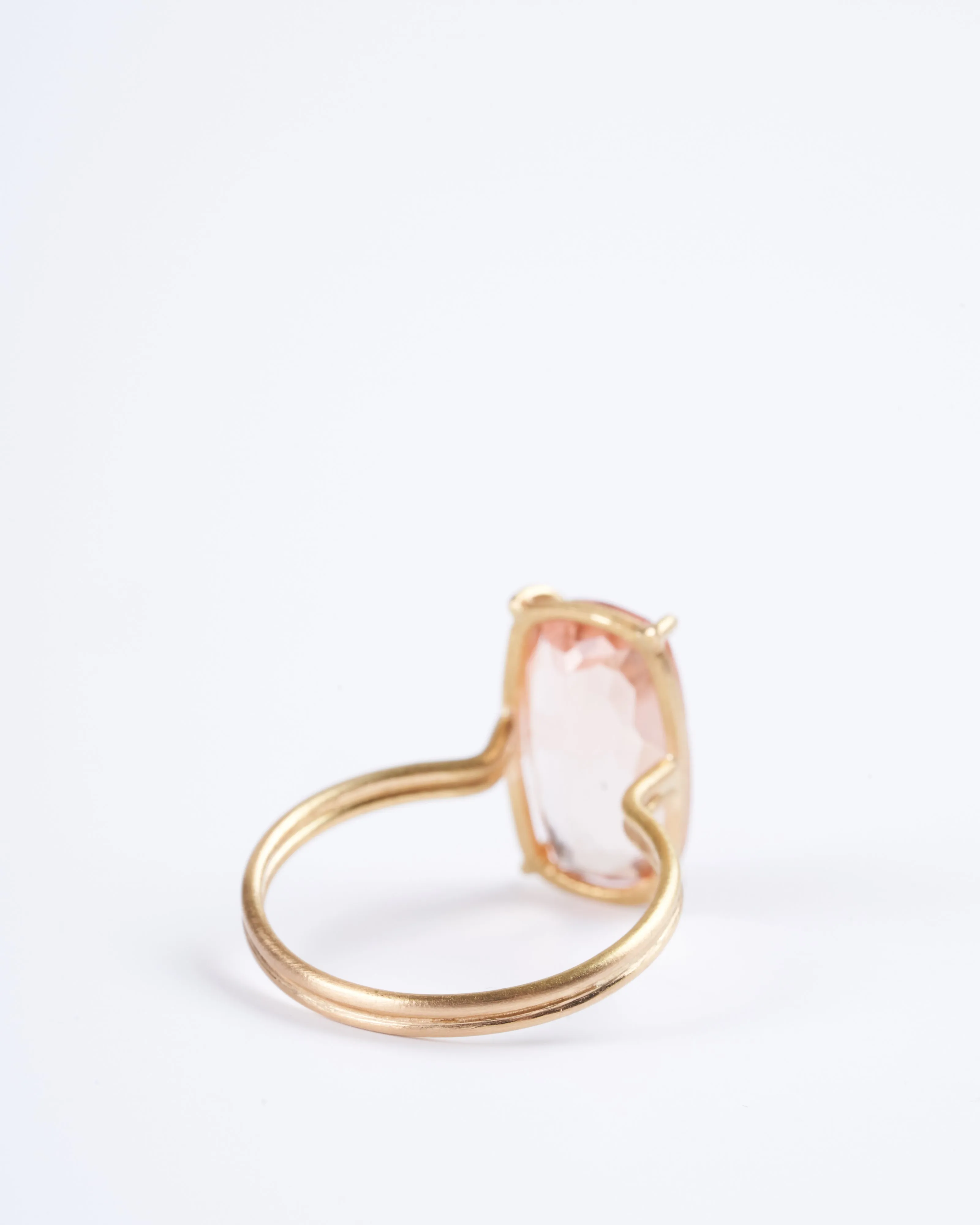 apricot tourmaline ring
