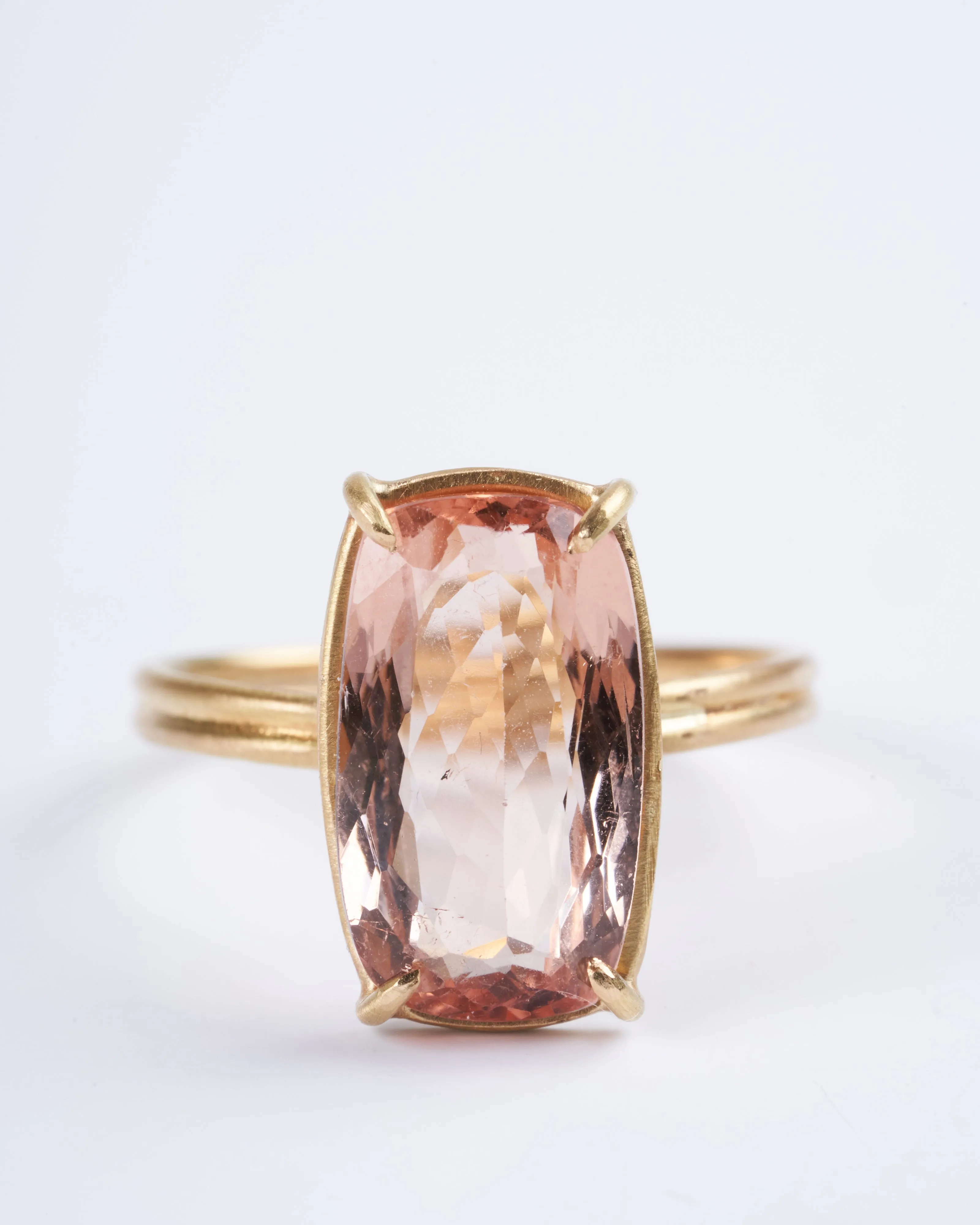 apricot tourmaline ring