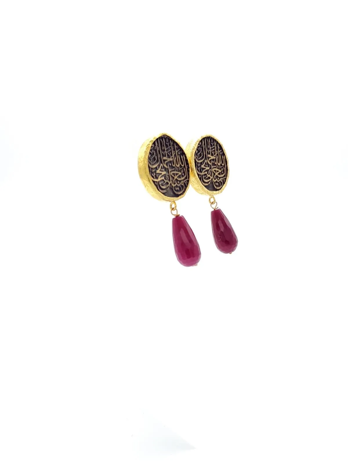 Arabic Ruby Earrings