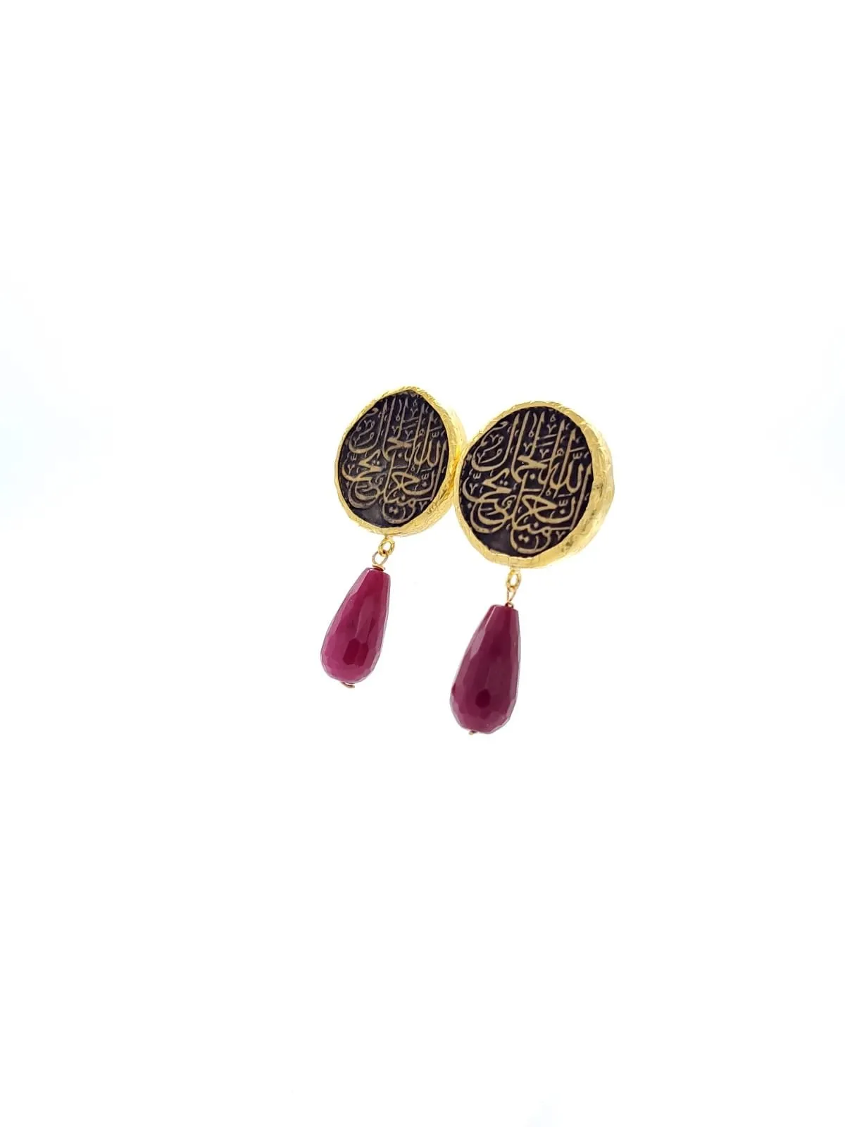 Arabic Ruby Earrings