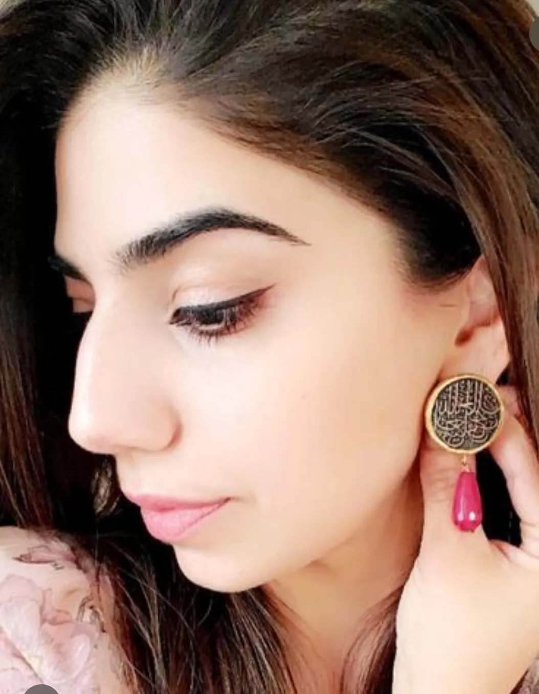Arabic Ruby Earrings