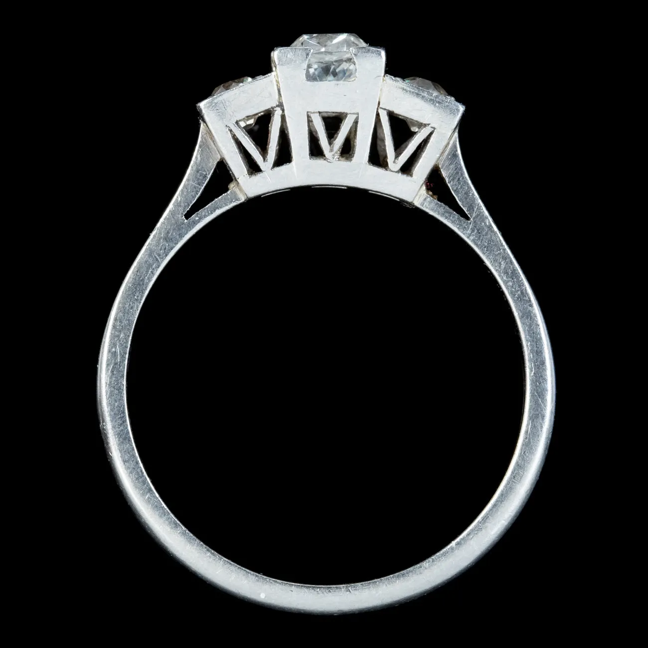 Art Deco Diamond Trilogy Ring 0.75ct Of Diamond Circa 1920