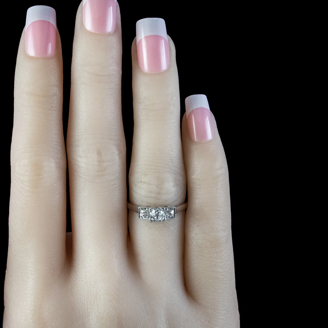 Art Deco Diamond Trilogy Ring 0.75ct Of Diamond Circa 1920