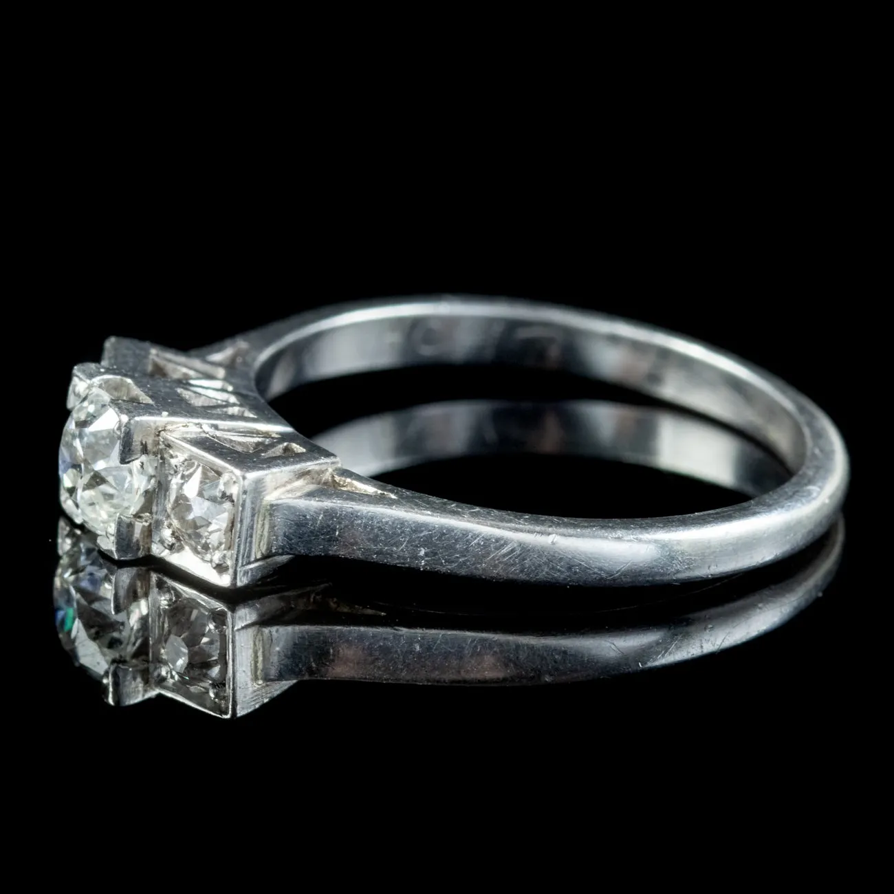 Art Deco Diamond Trilogy Ring 0.75ct Of Diamond Circa 1920