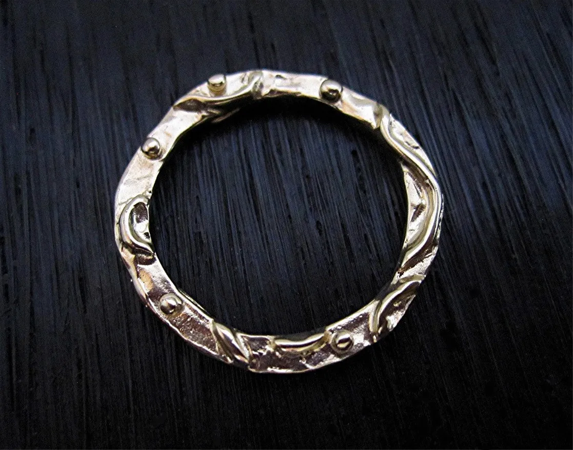 Artisan Gold Bronze Jewelry Link and Connector (one link)(N)