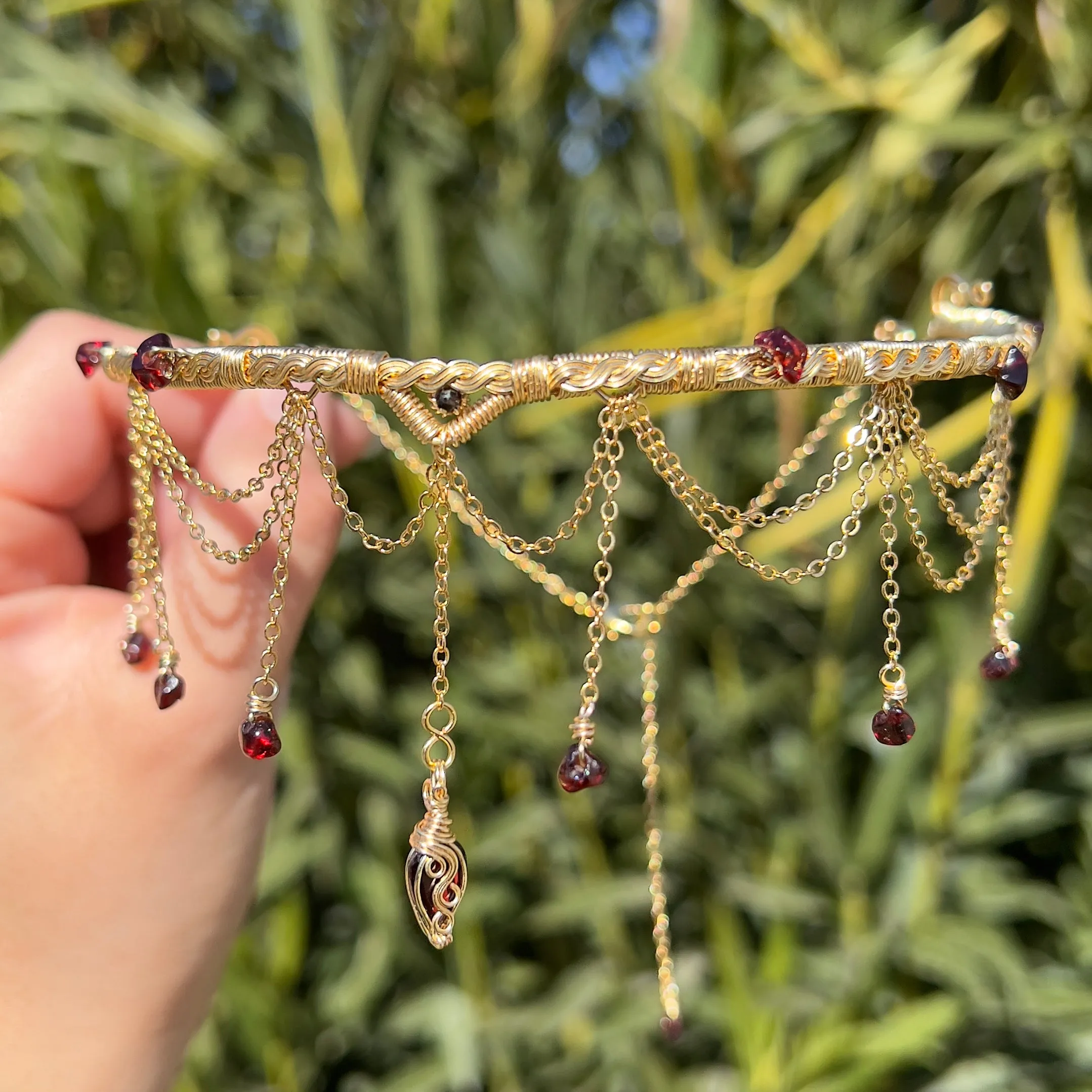 Astraea Choker in Garnet ✵ Ready to Ship ✵