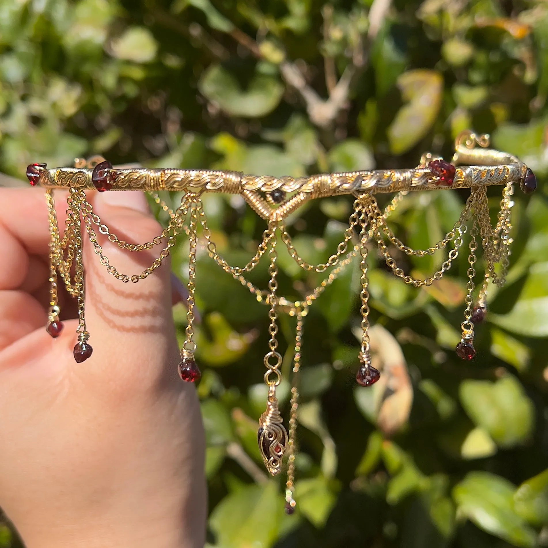 Astraea Choker in Garnet ✵ Ready to Ship ✵