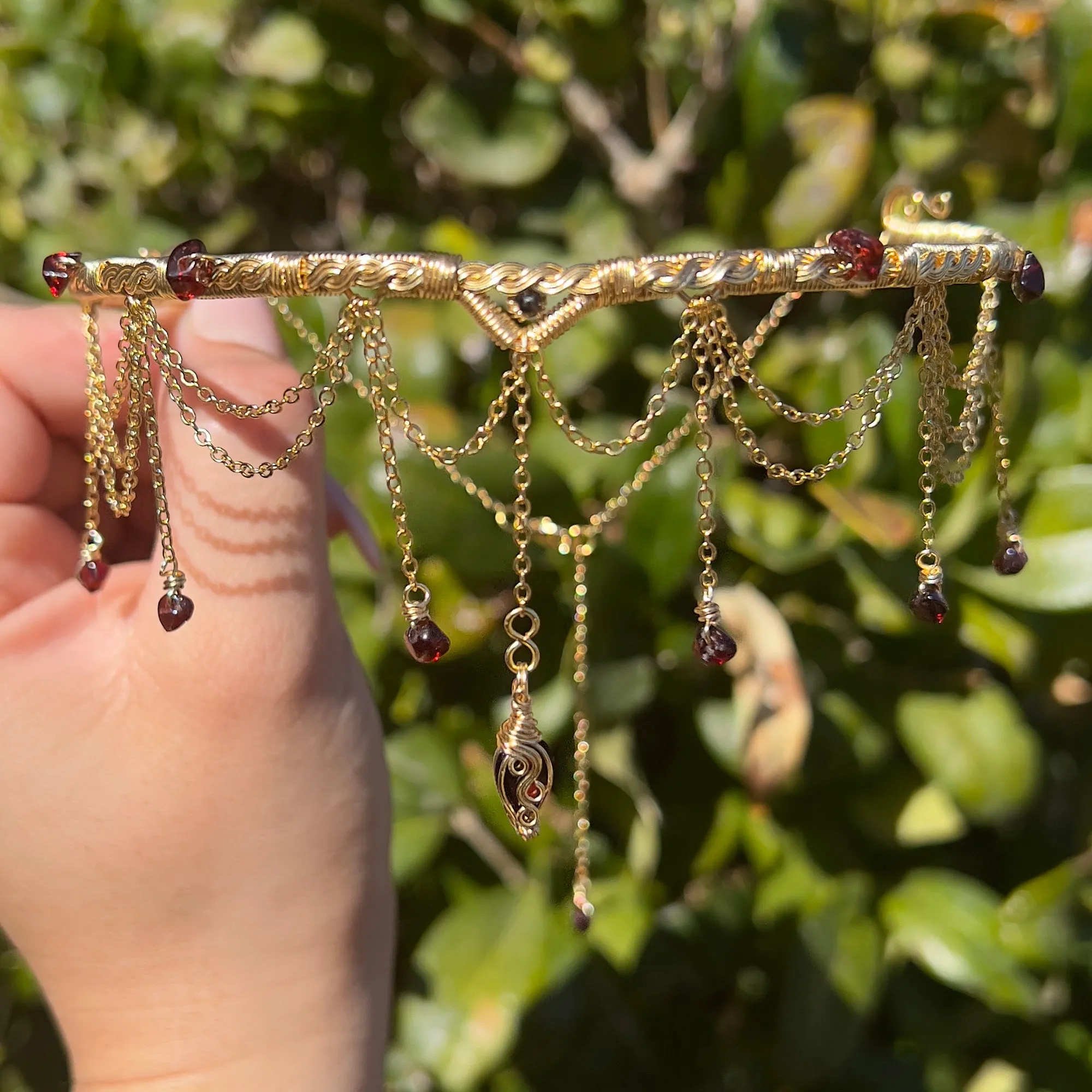 Astraea Choker in Garnet ✵ Ready to Ship ✵