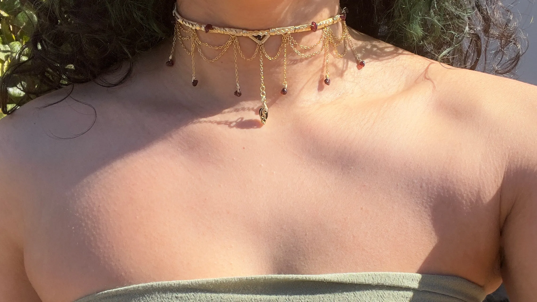 Astraea Choker in Garnet ✵ Ready to Ship ✵