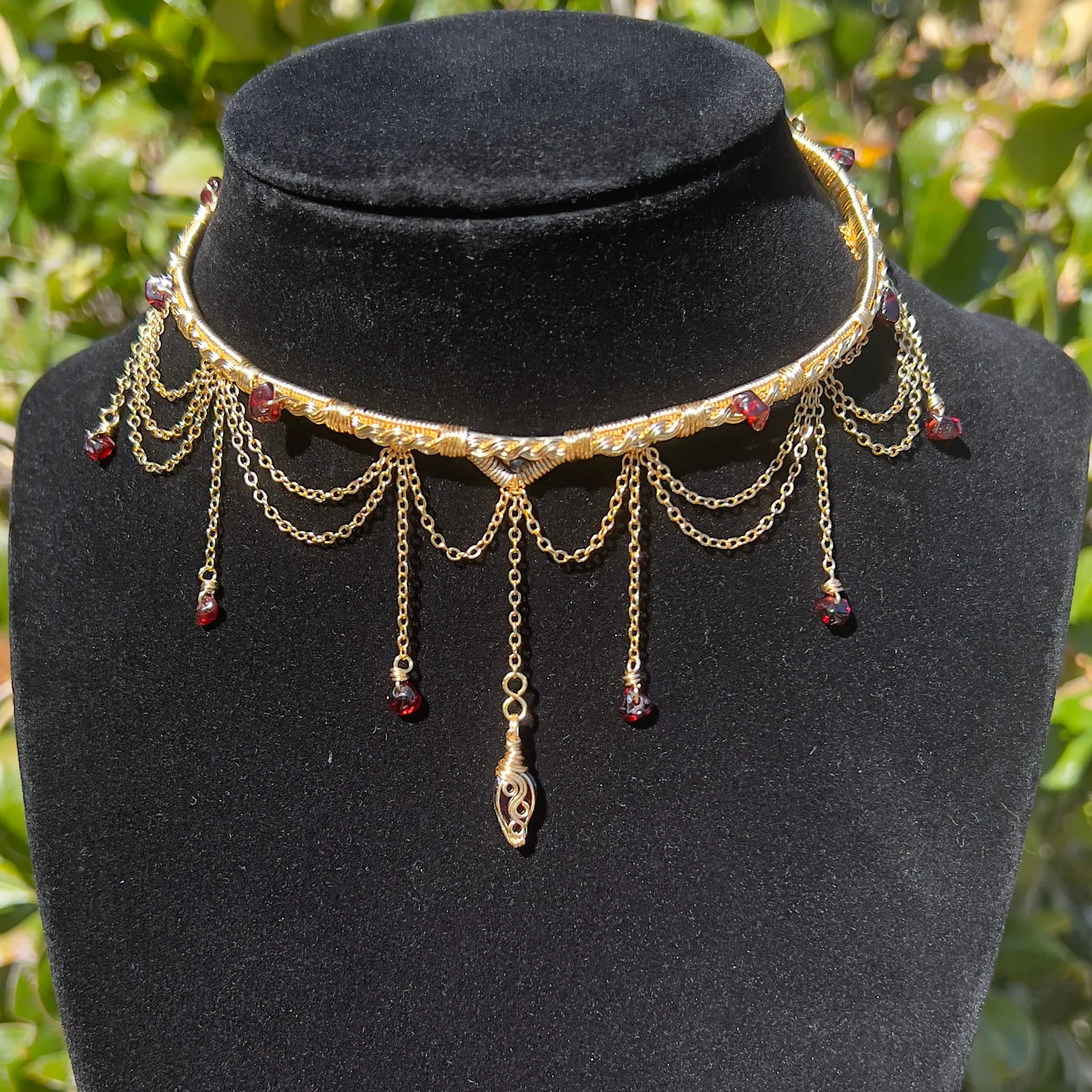 Astraea Choker in Garnet ✵ Ready to Ship ✵