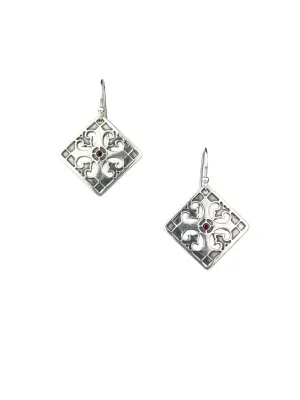 Balance w/ Ruby Silver Earring