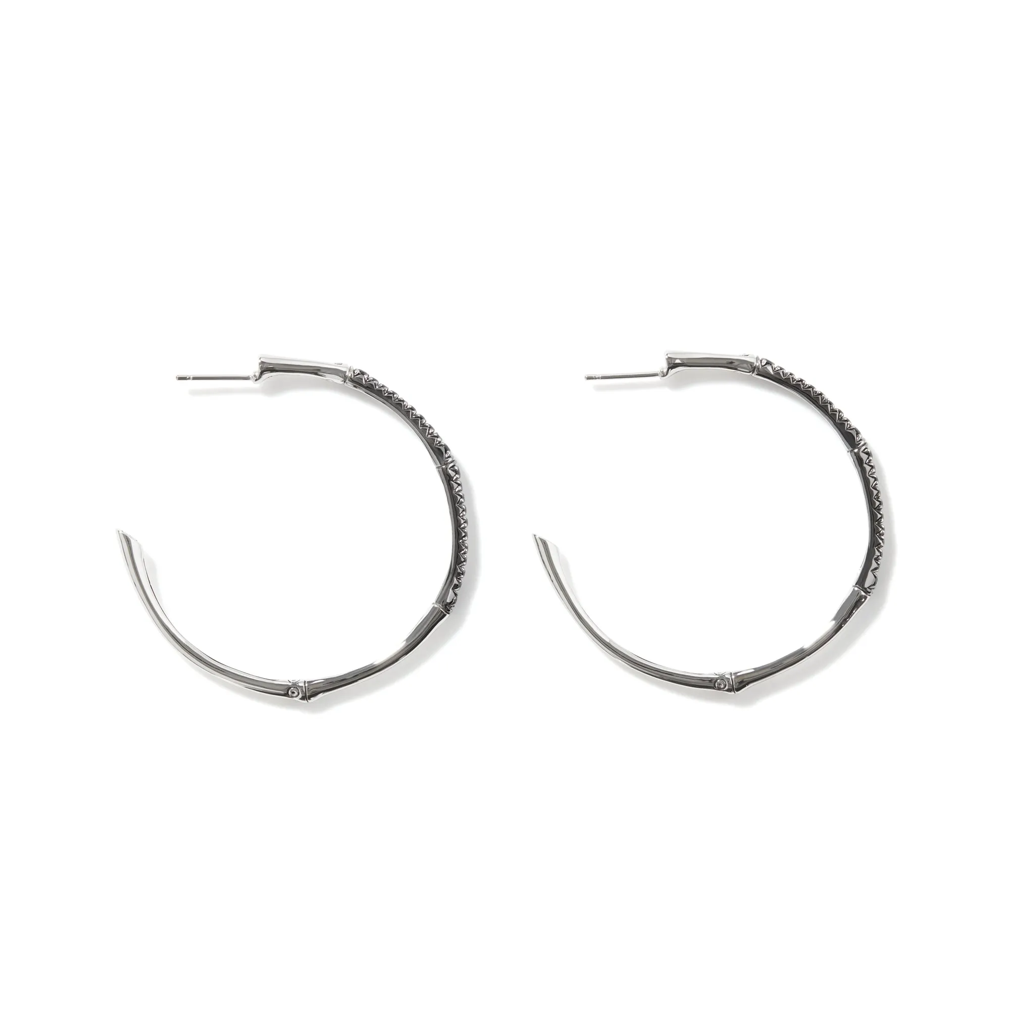 Bamboo Large Hoop Earring