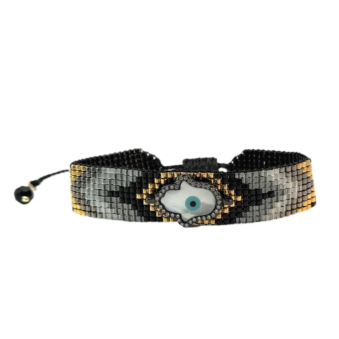 Beaded Hamsa Bracelet