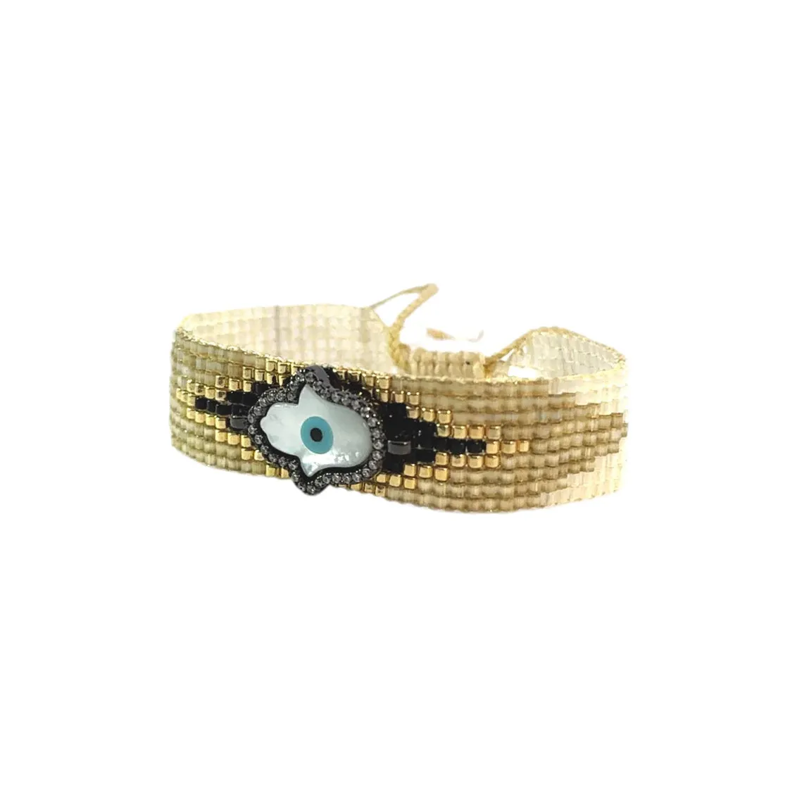 Beaded Hamsa Bracelet