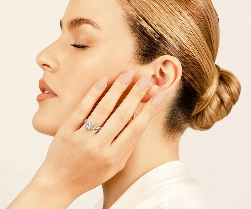Beginning Journey Lab-Grown Diamond Engagement Ring with 2.11 ct. (1.00 ct. center diamond)
