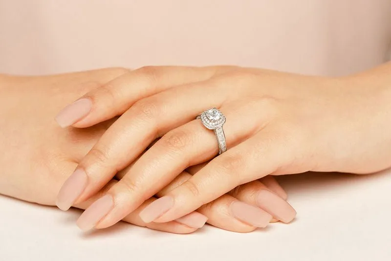 Beginning Journey Lab-Grown Diamond Engagement Ring with 2.11 ct. (1.00 ct. center diamond)