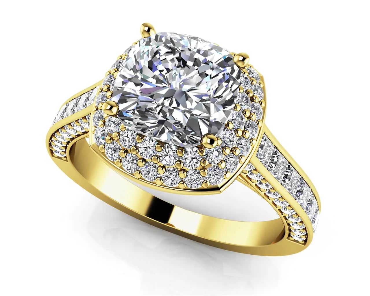 Beginning Journey Lab-Grown Diamond Engagement Ring with 2.11 ct. (1.00 ct. center diamond)