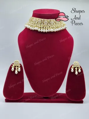 Big Pearls Choker Set
