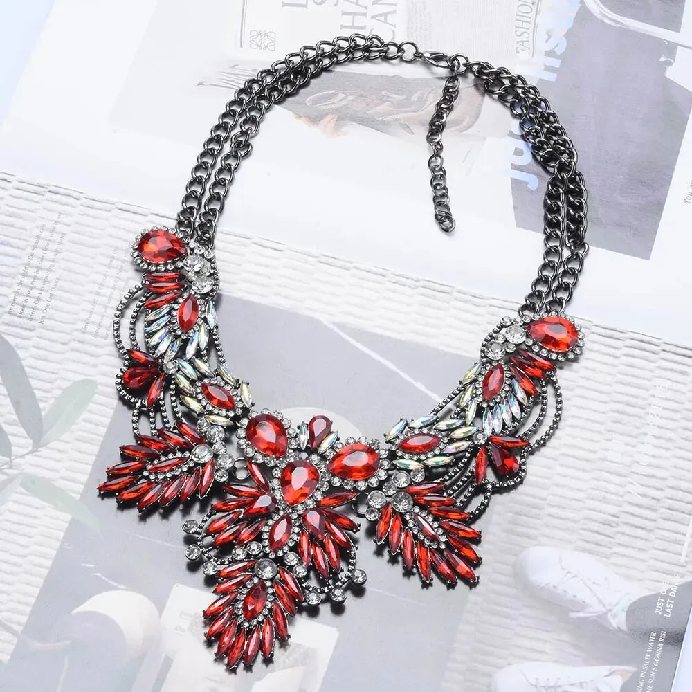 Bohemian Rhinestone Chunky Choker