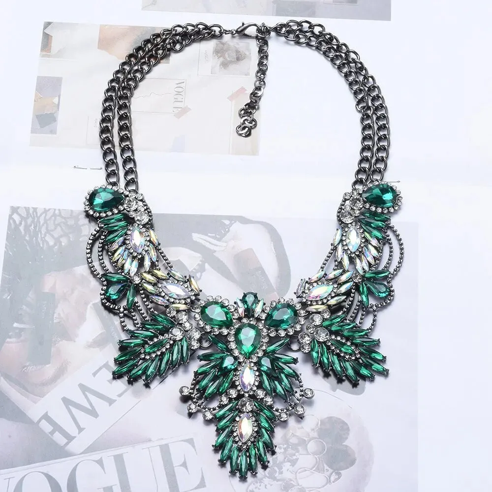 Bohemian Rhinestone Chunky Choker