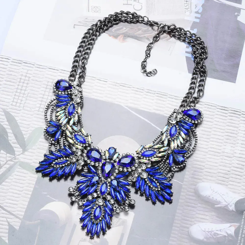 Bohemian Rhinestone Chunky Choker