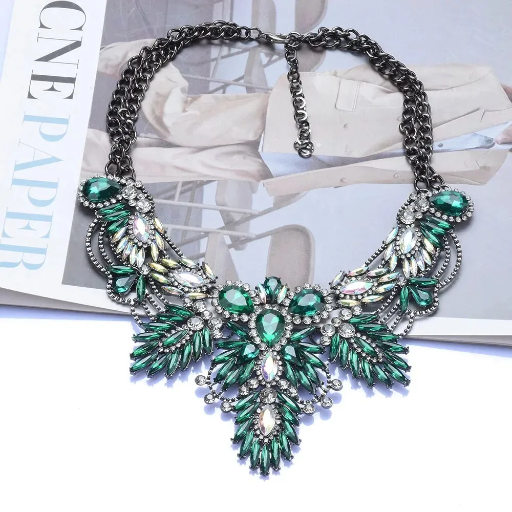 Bohemian Rhinestone Chunky Choker