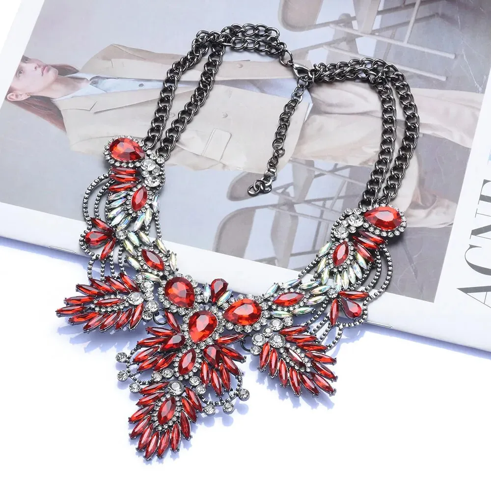 Bohemian Rhinestone Chunky Choker