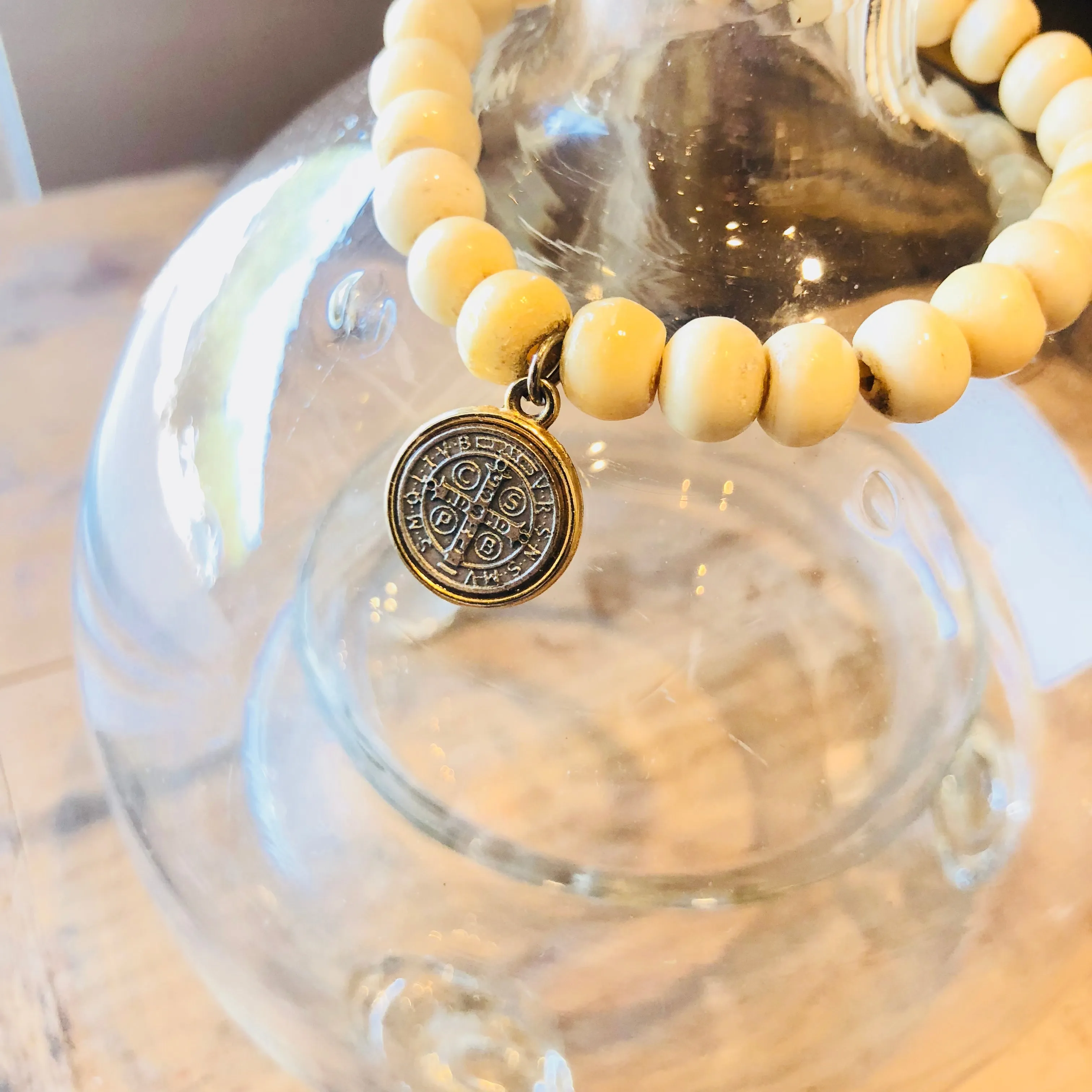 Bone Bracelets with Vintage French Charm (More Styles Available)