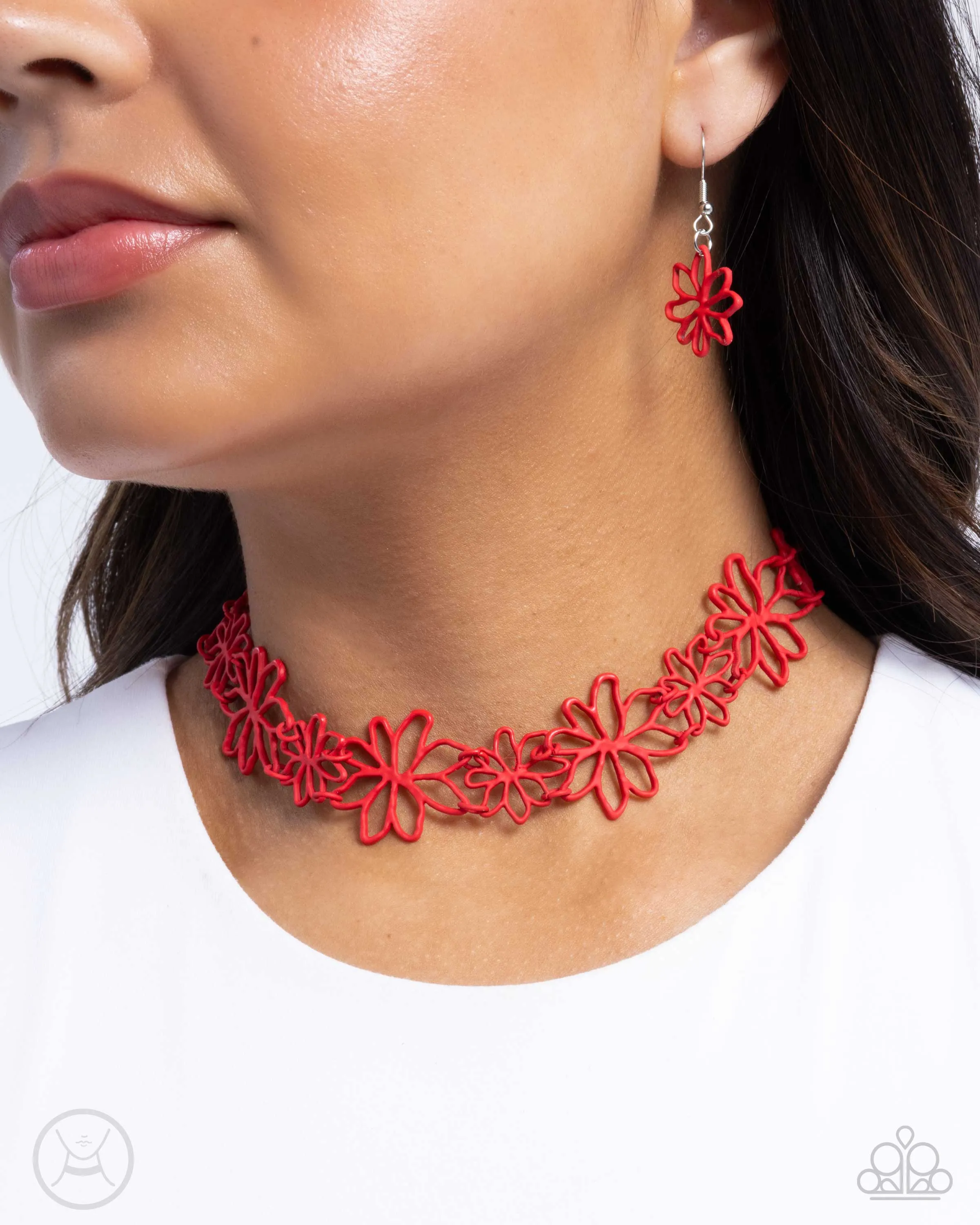Bouquet Blend - Red - Necklace