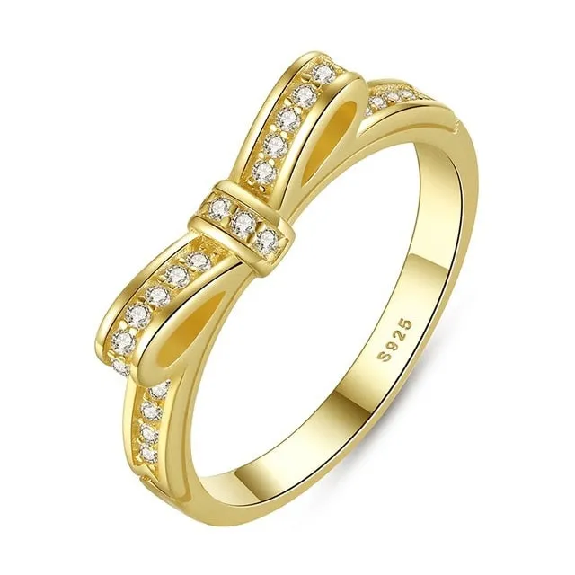 Bow Knot Stackable Ring