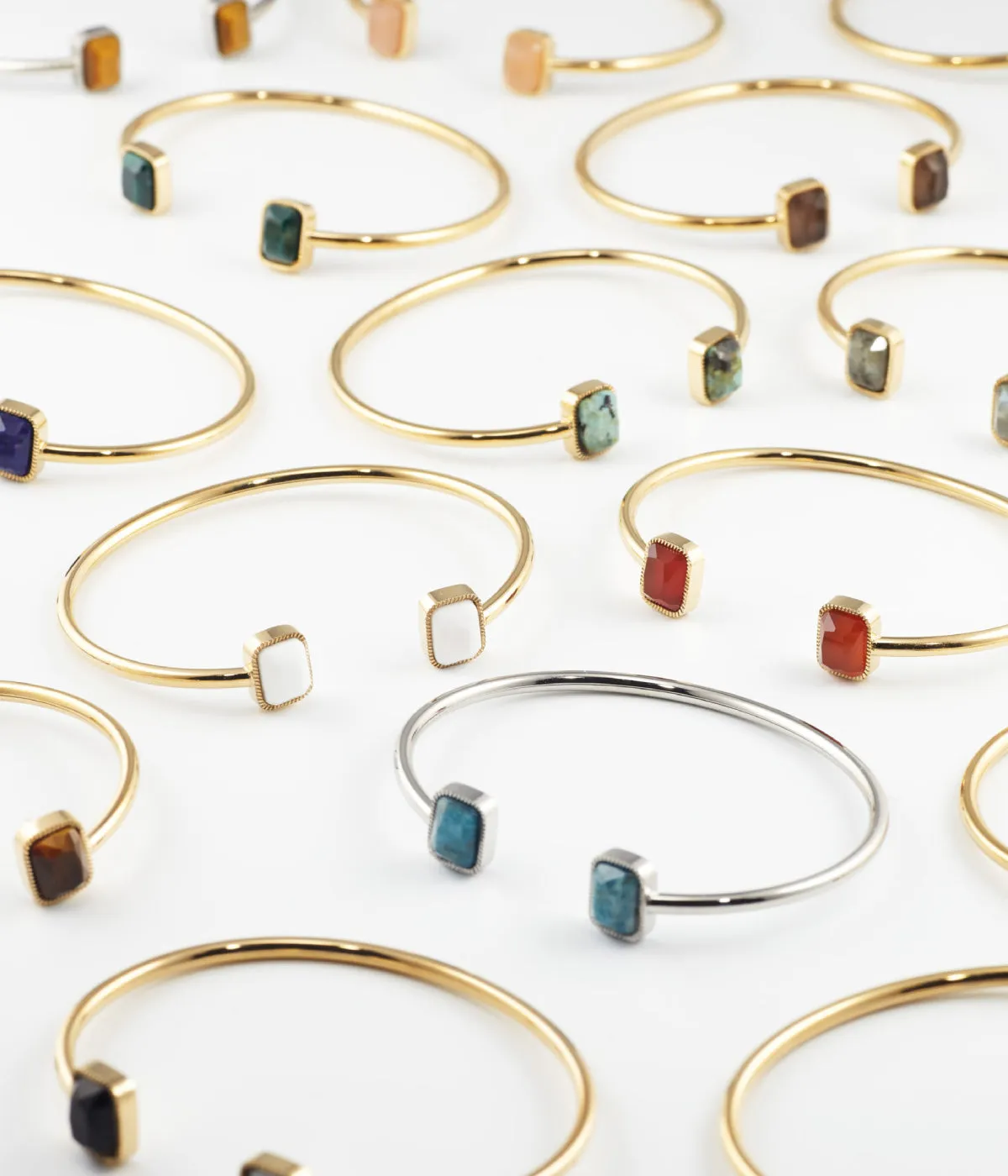 Bracelet Jonc Véra (Acier doré)