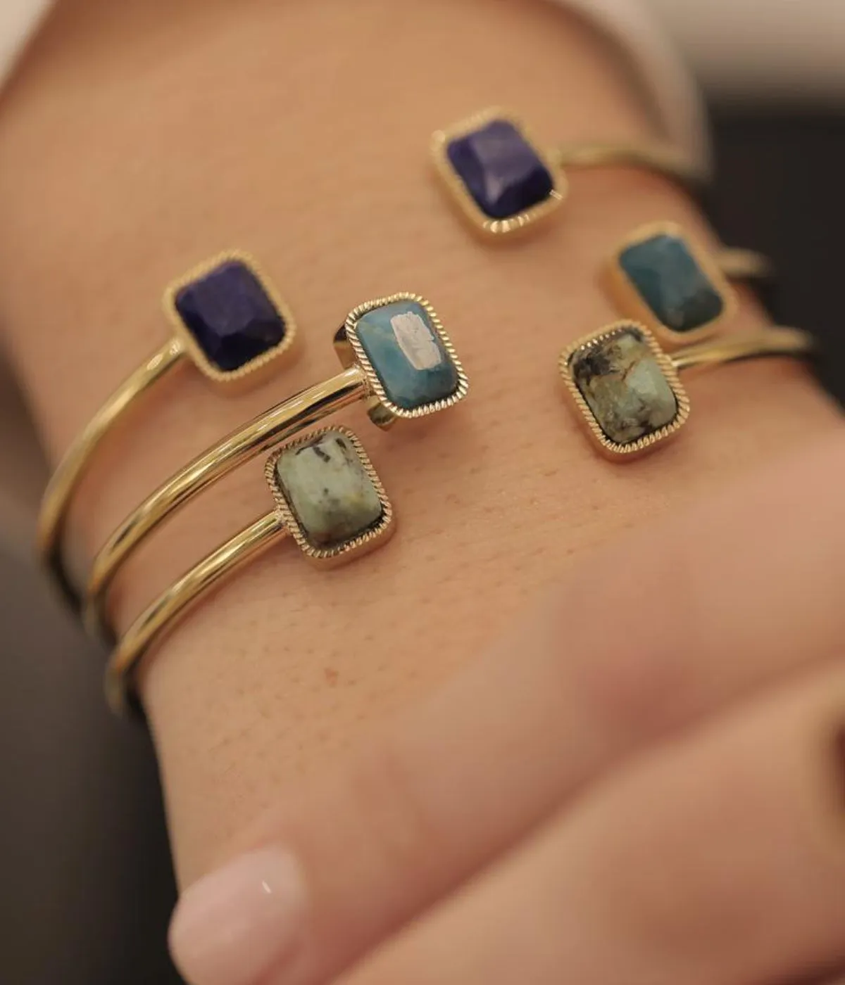 Bracelet Jonc Véra (Acier doré)