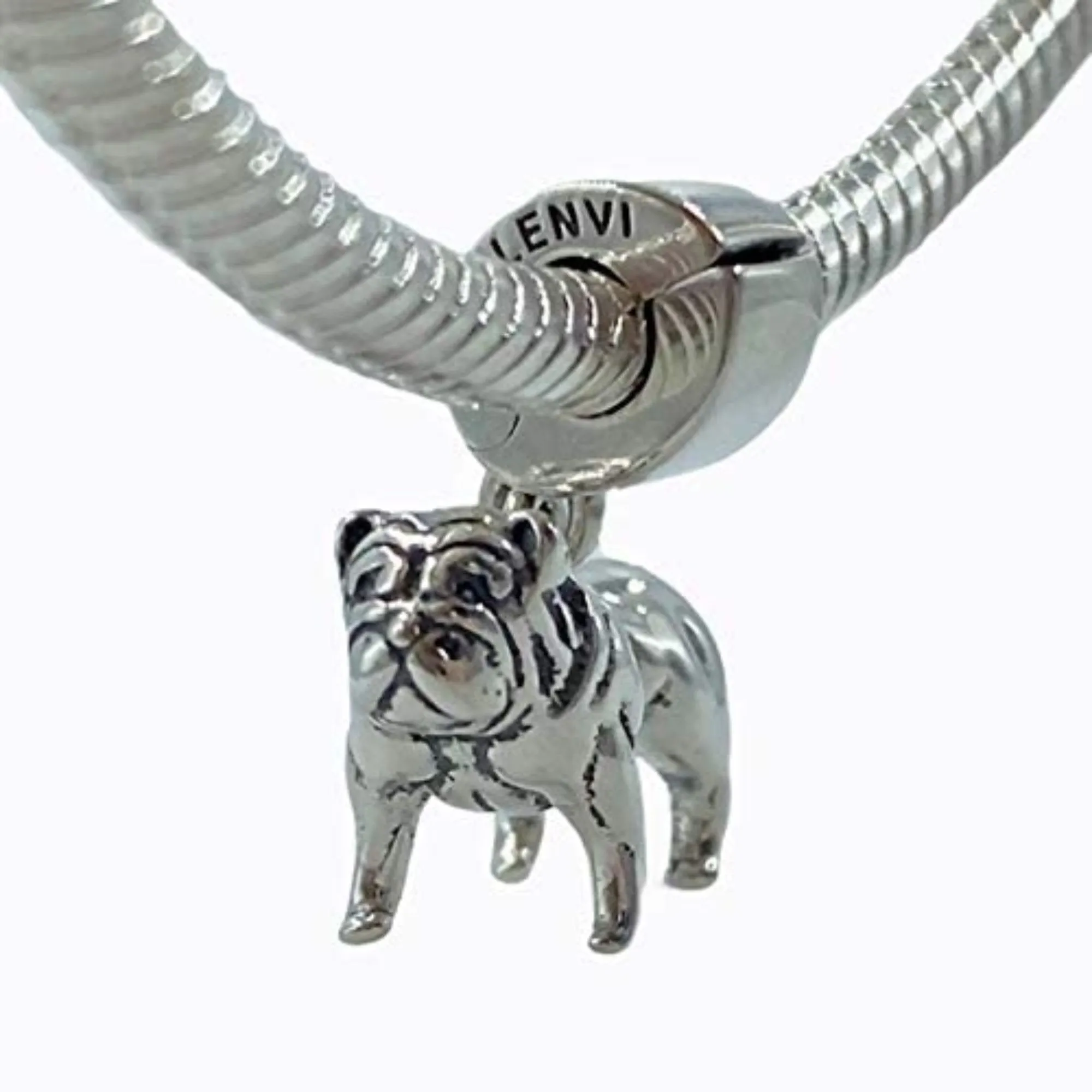 Bulldog Dangle Pendant Charm