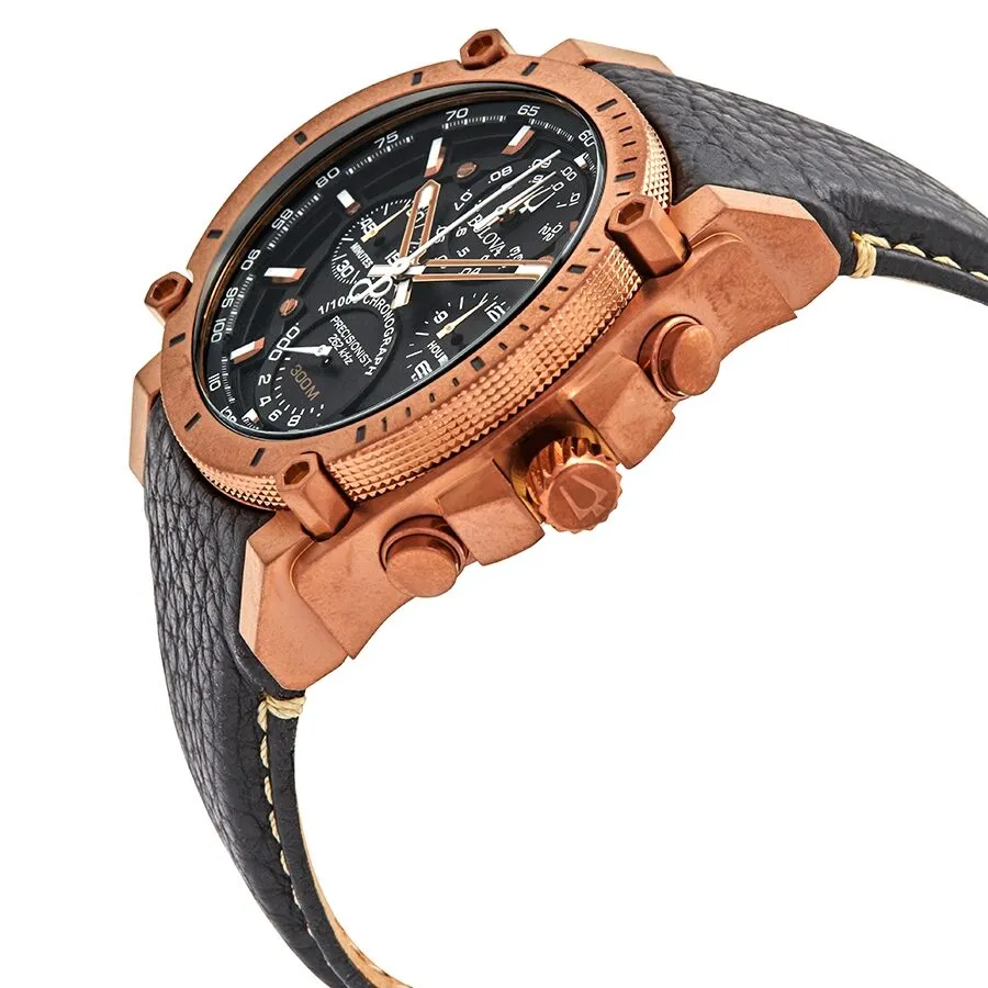 Bulova Precisionist Chronograph Quartz Black Dial Men's Watch 97B188