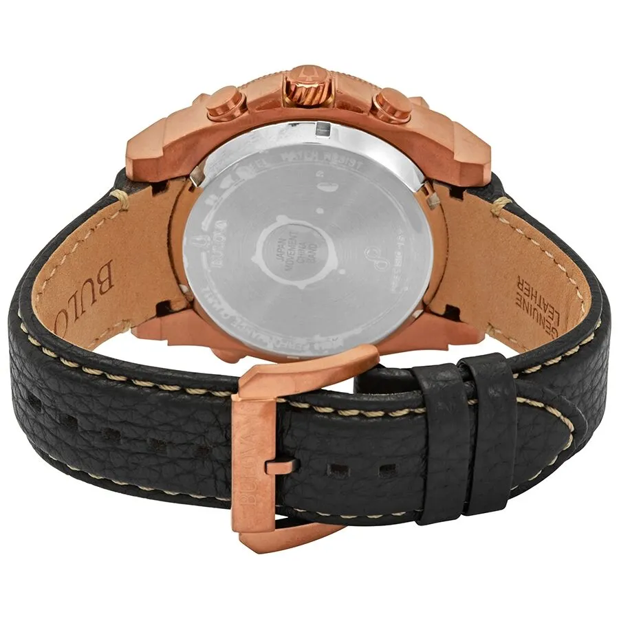 Bulova Precisionist Chronograph Quartz Black Dial Men's Watch 97B188