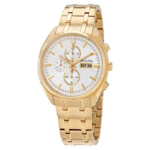Bulova Surveyor Chronograph Quartz Silver Dial Watch 97C109