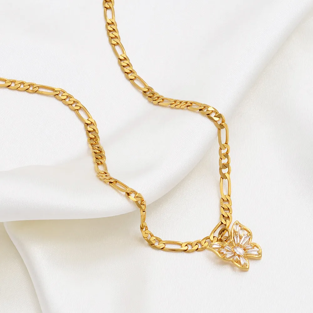 Butterfly Choker Pendant Necklaces